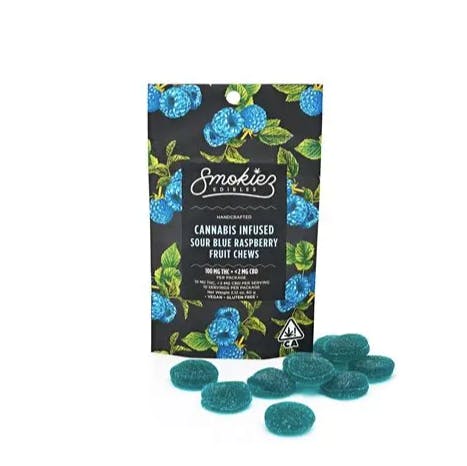 Smokiez Edibles Sour Blue Raspberry