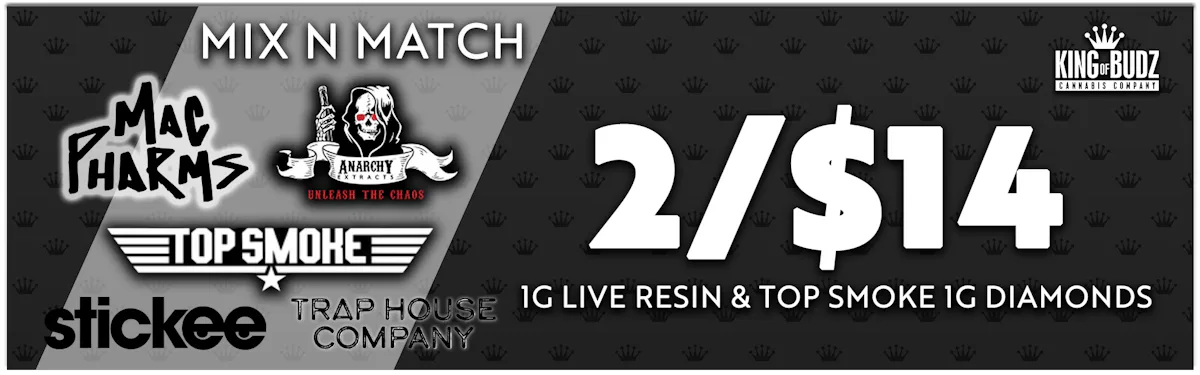 Mix N' Match 1g Live Resin AND 1g Diamonds 2/$14