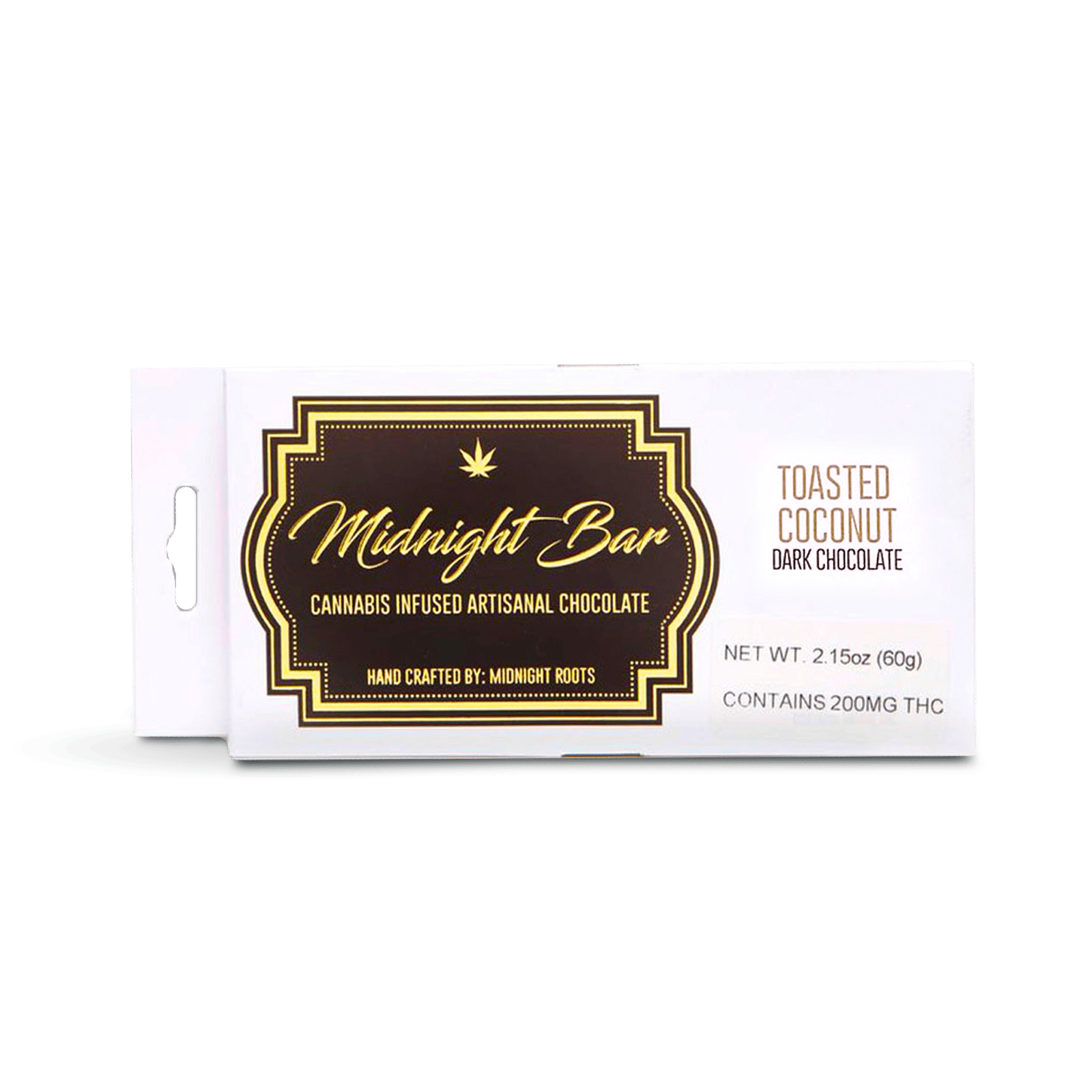 Product: Midnight Roots | Chocolate Bar - 200mg - Toasted Coconut