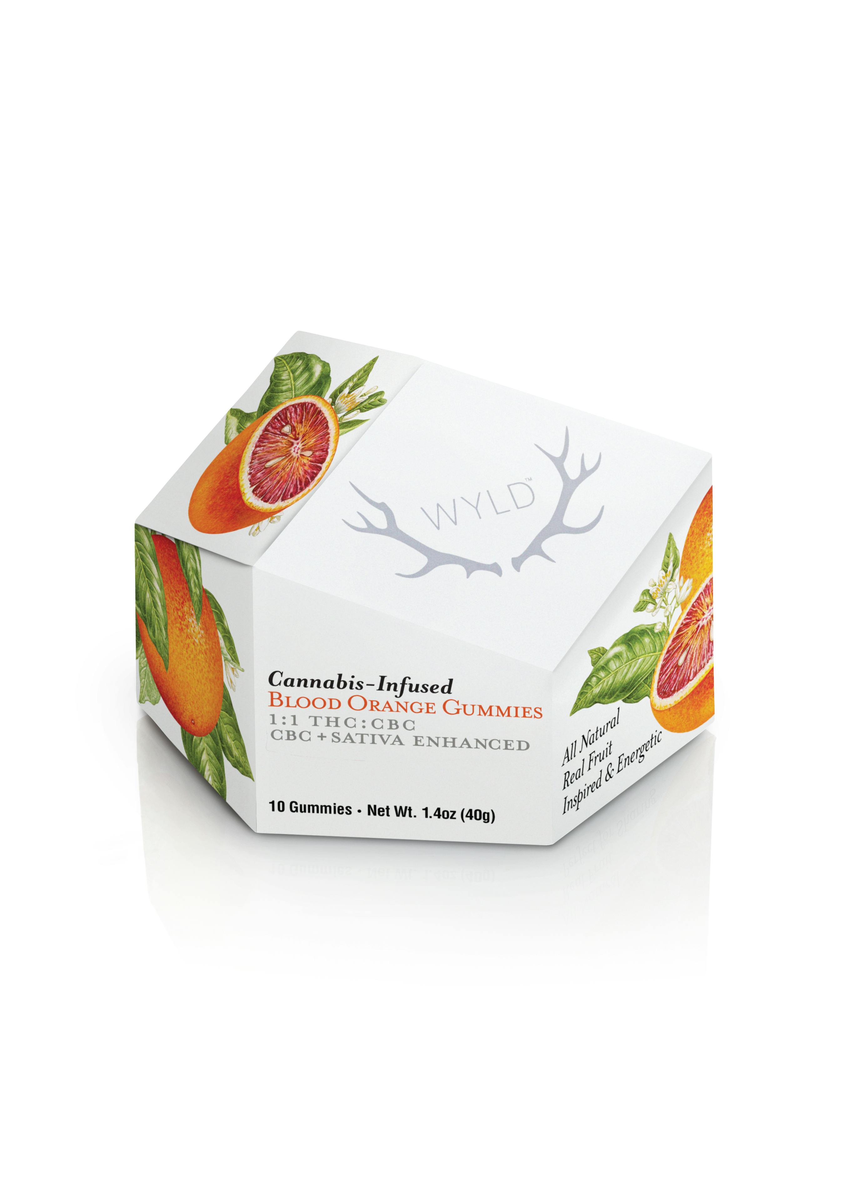 Photo of Blood Orange 1:1 CBC Sativa Enhanced Gummies