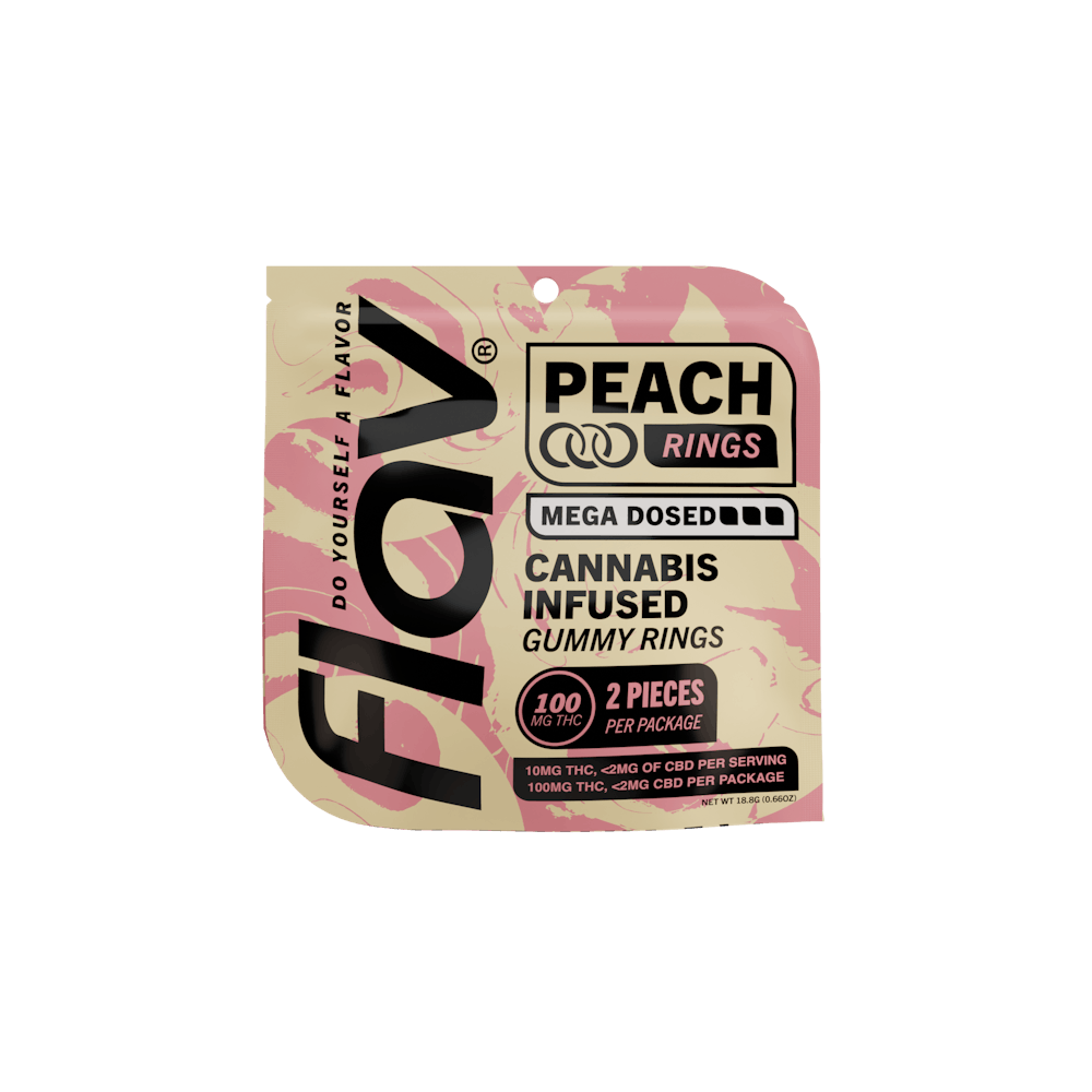 Product Peach Mega Rings - 100mg