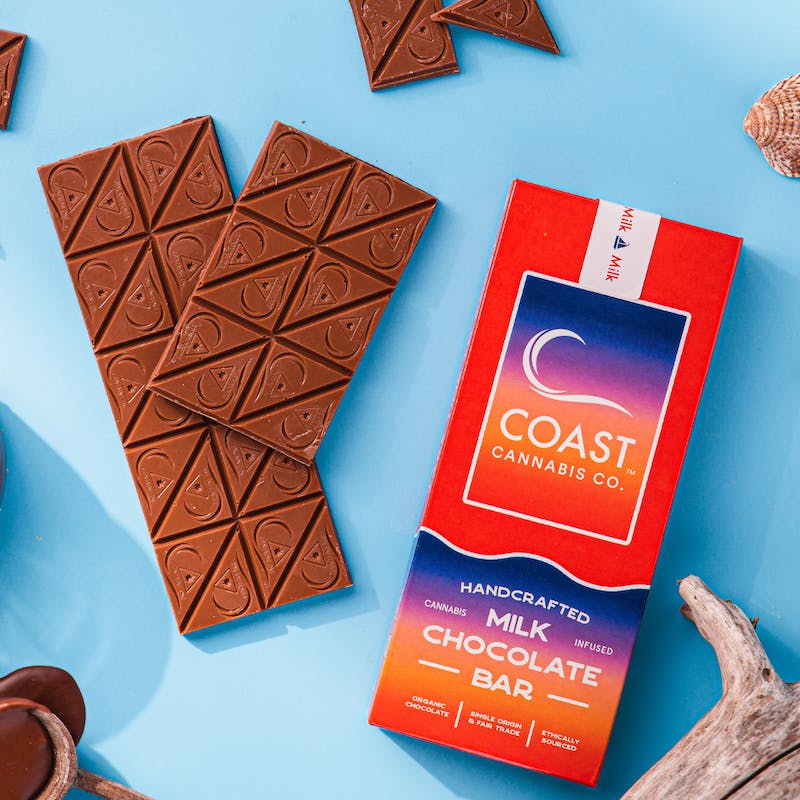 Product Coast Cannabis Co. - Milk Chocolate Bar (100mg 20pk)
