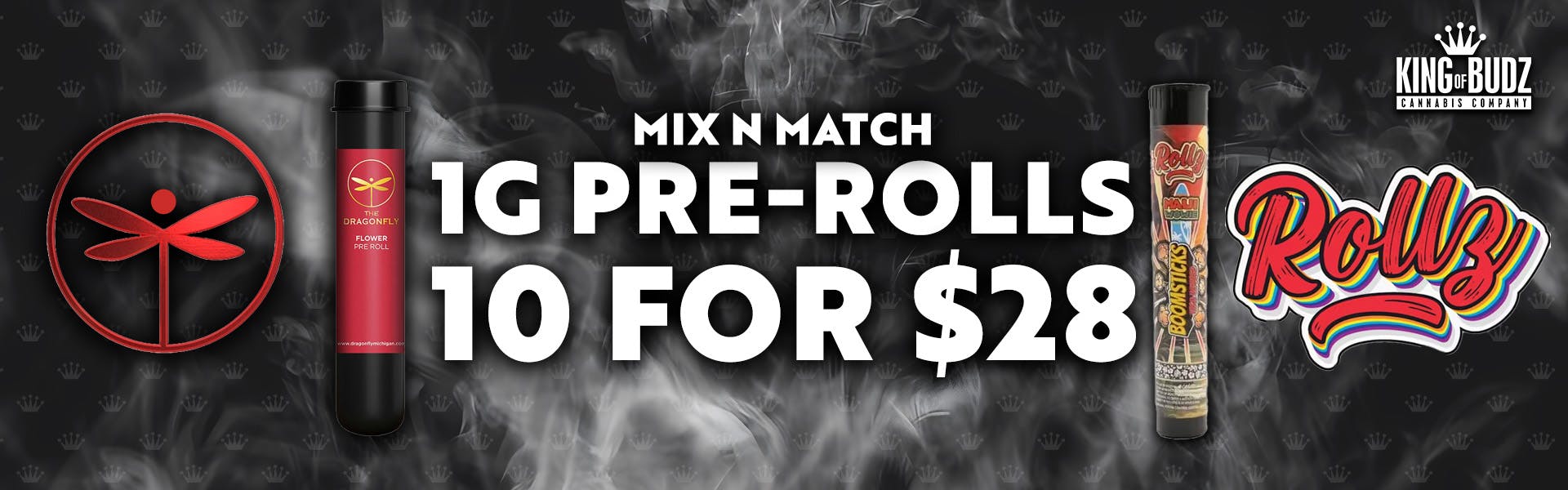10 for $28 Pre-Rolls