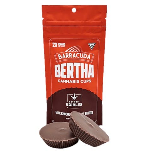 Barracuda Milk Chocolate Peanut Butter Bertha Cups 200mg Rec