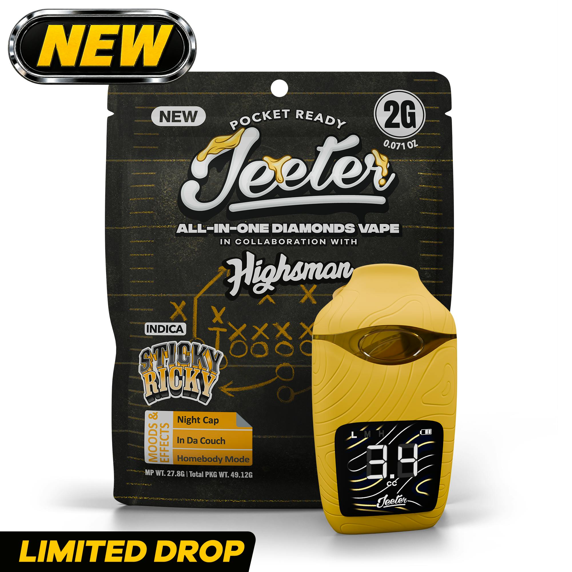 Jeeter Highsman All In One Liquid Diamonds Vape - Sticky Ricky