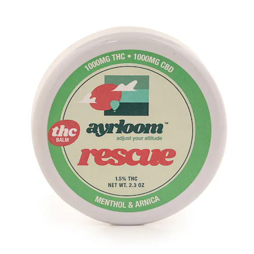 Ayrloom | Rescue 1:1 Topical | 1000MG THC : 1000MG CBD-1