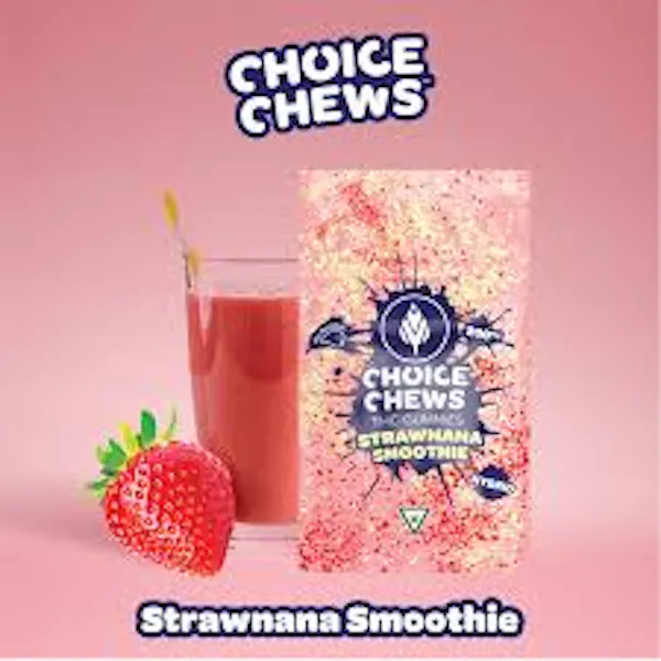 Strawnana Smoothie (H) | 100mg | Gummies | Choice Chews