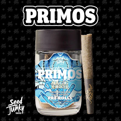 Seed Junky - 5-Pack .6g Bubble Hash Infused Prerolls  - Magic Marker - PRE_ROLLS by Seed Junky at King of Budz