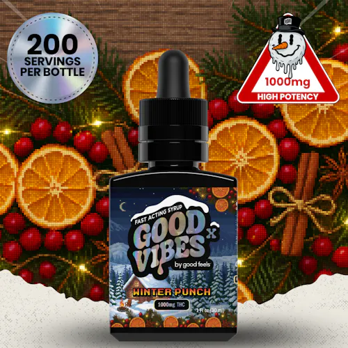 Winter Punch Limited Edition X High Potency Liquid Gummies Tincture | 1000mg-active