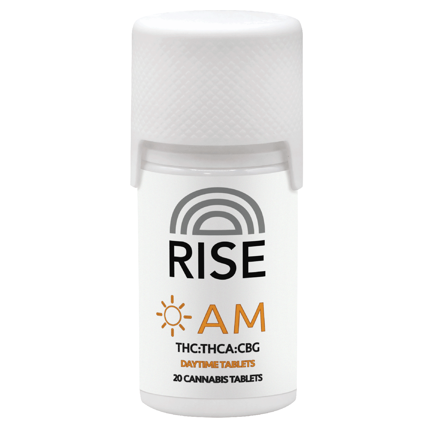 Product: RISE | AM Tablets 1:1:1 THC:THCA:CBG | 10mg:10mg:10mg