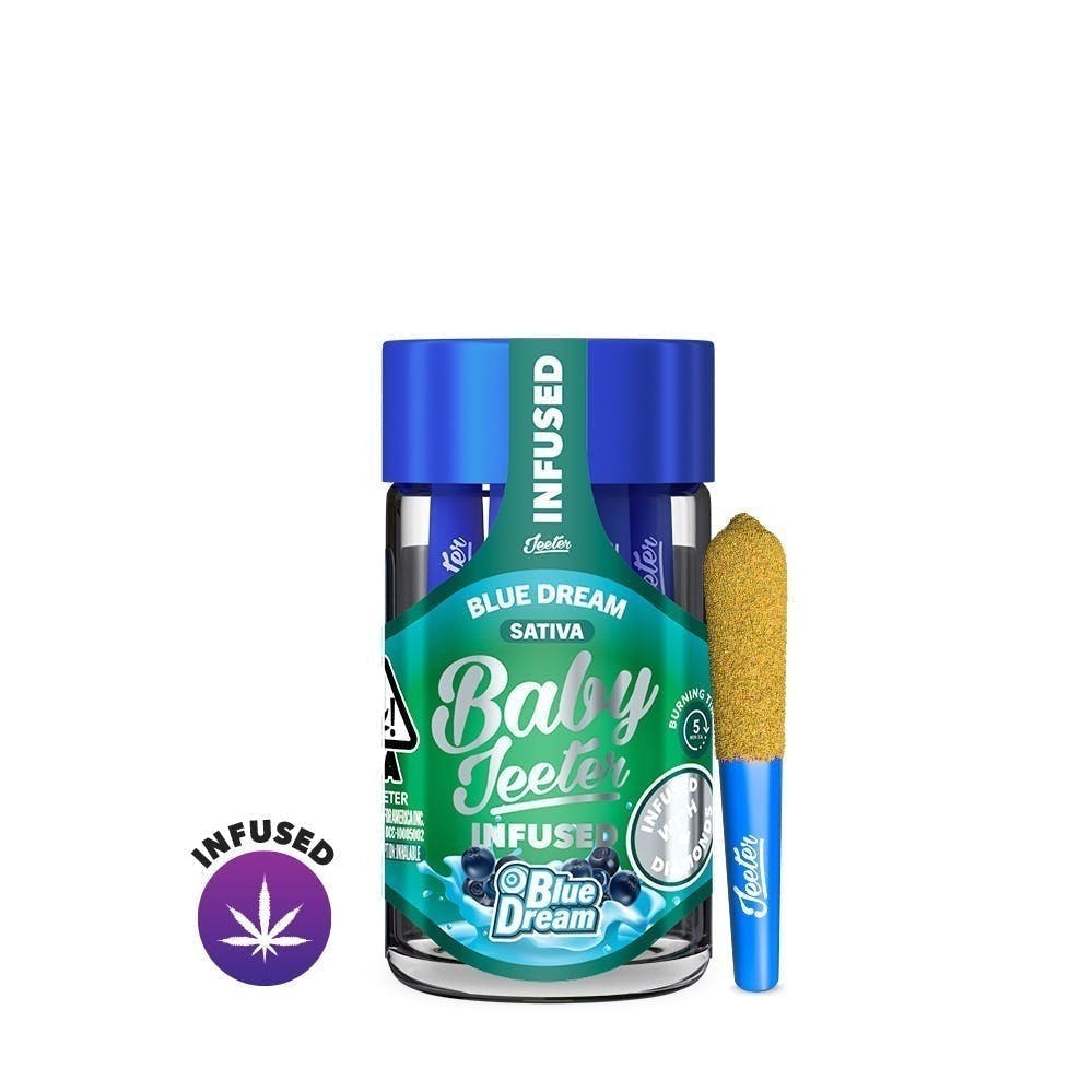 Blue Dream | Infused Baby Jeeter Pre-Roll | 5 Pack