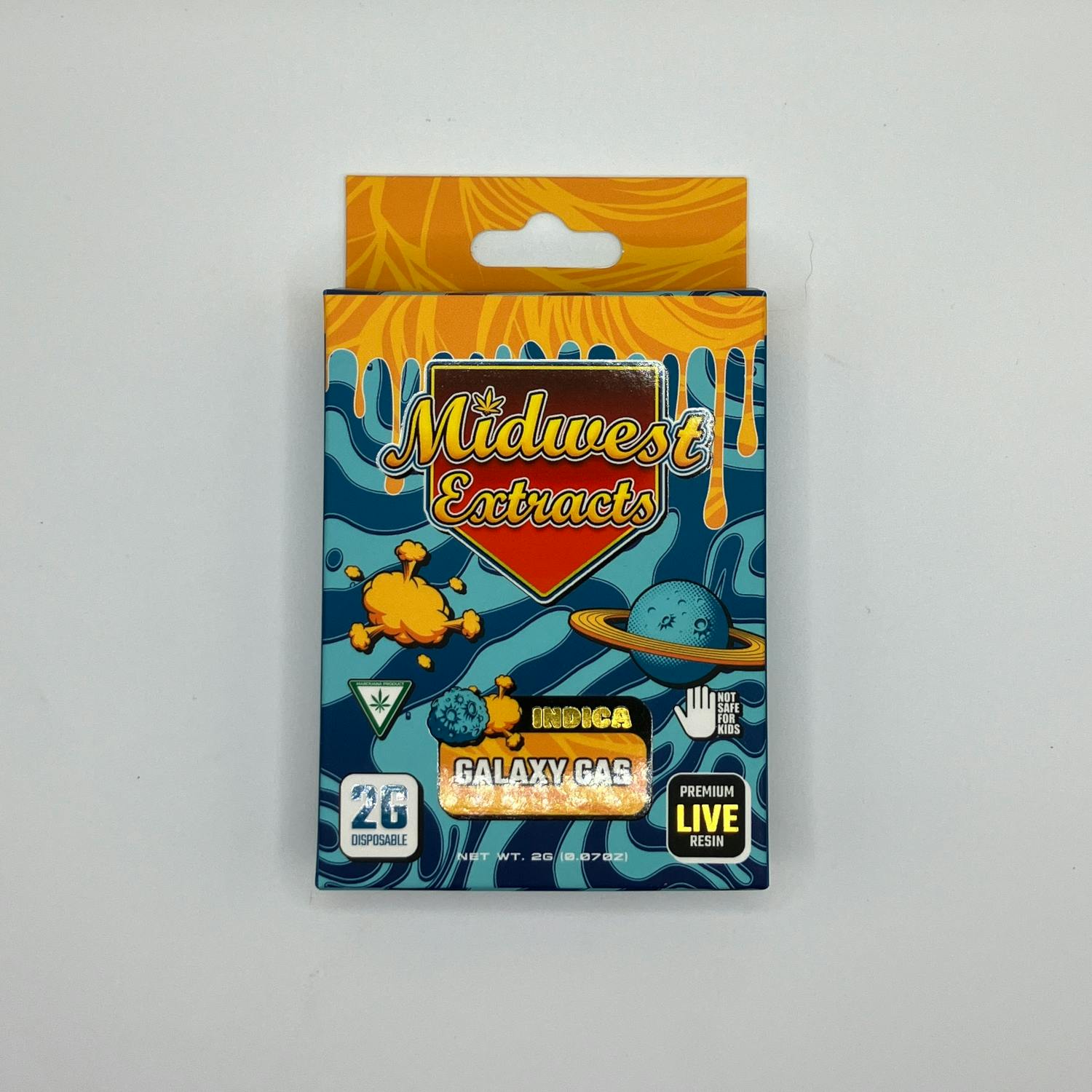 Midwest Extracts | Live Resin Disposable - 2g - Galaxy Gas