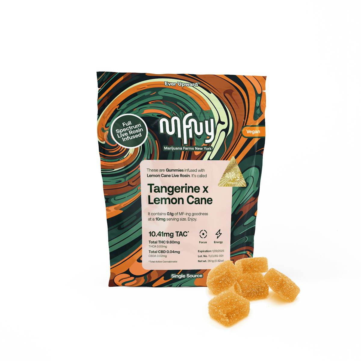 Photo of Tangerine x Lemon Cane – Live Rosin Gummies – 10 Pack