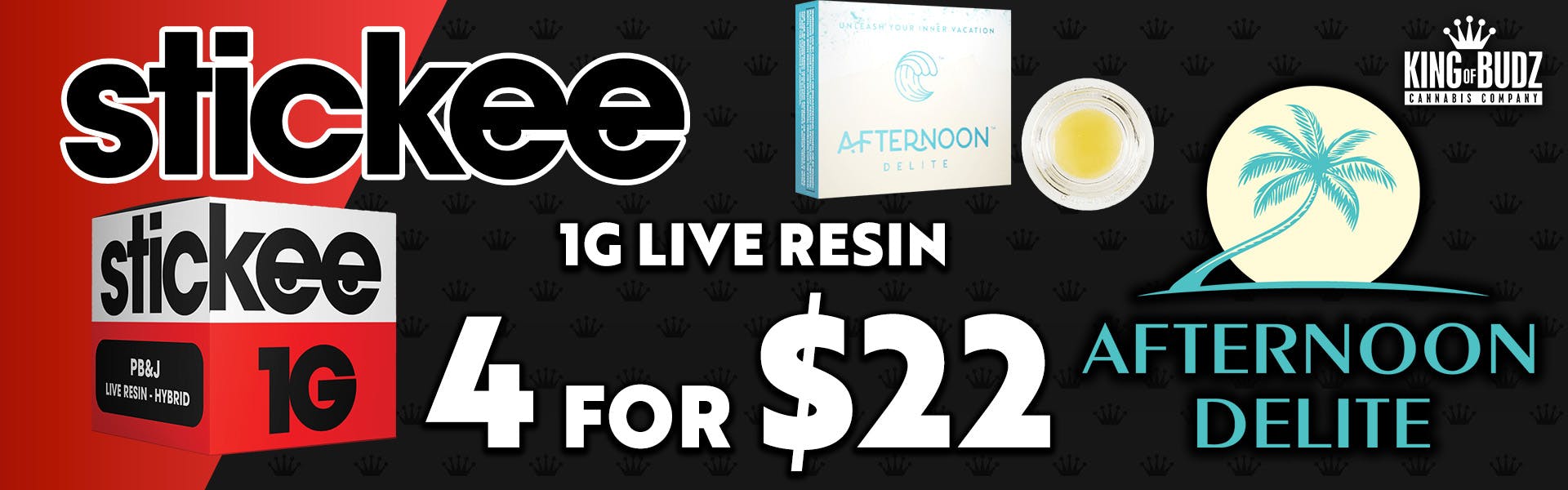 4 FOR $22 1G LIVE RESIN