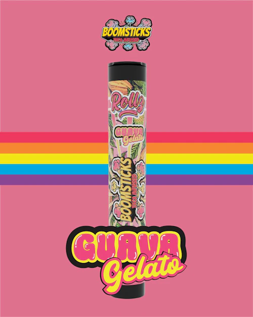 Rollz Boomsticks - 1g THCA Infused Preroll - Guava Gelato