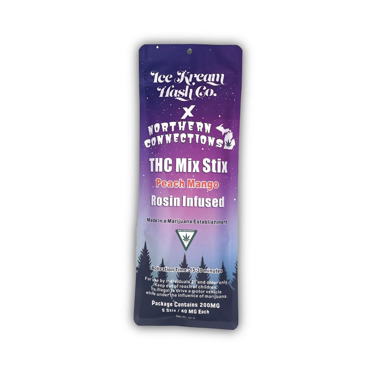Northern Connections - 200mg Rosin THC Mix Stix - Peach Mango