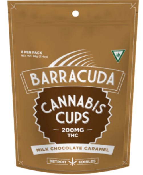 Detroit Edibles | Barracuda Cups | Milk Chocolate Caramel | 200mg