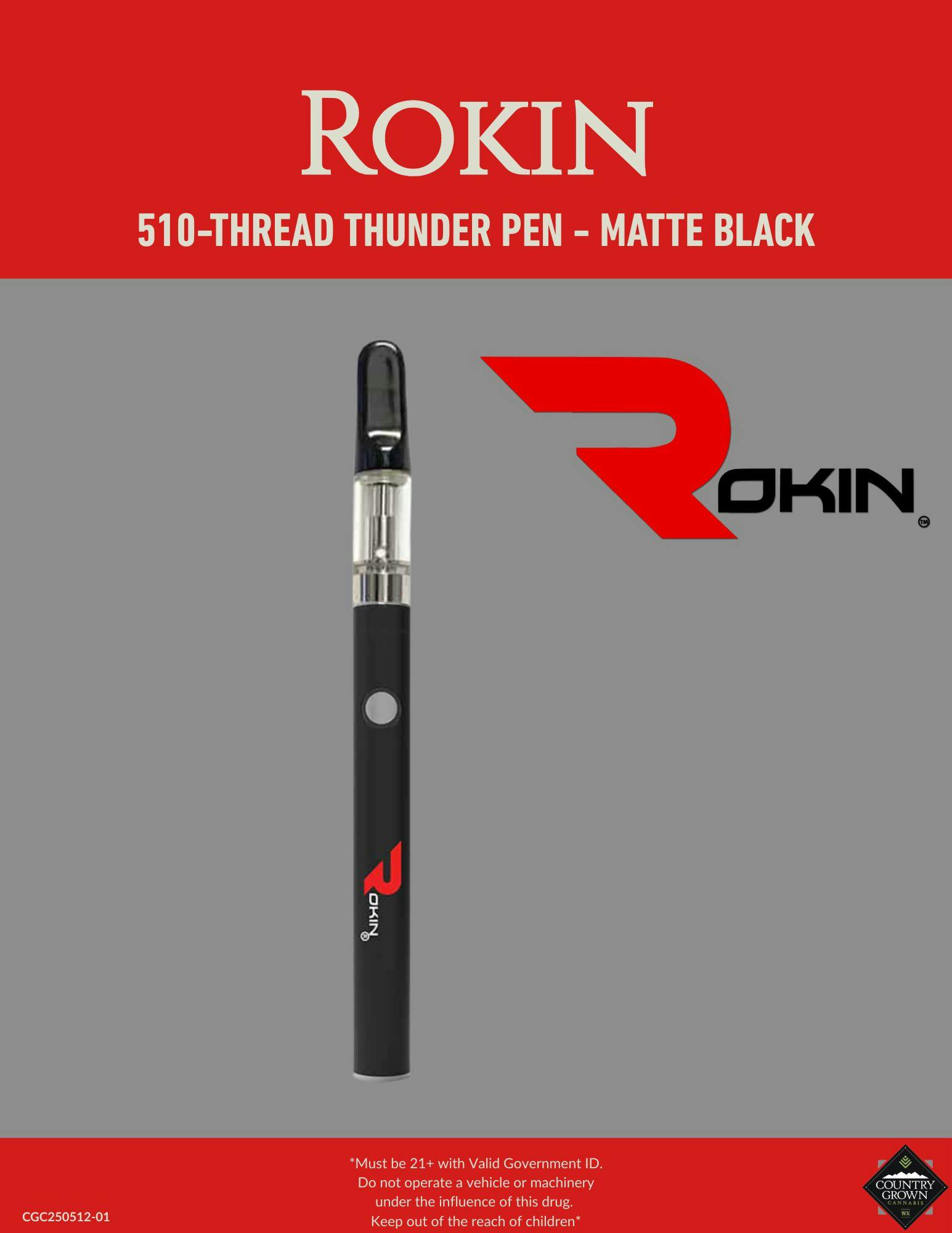 Rokin Thunder Pen - Matte Black
