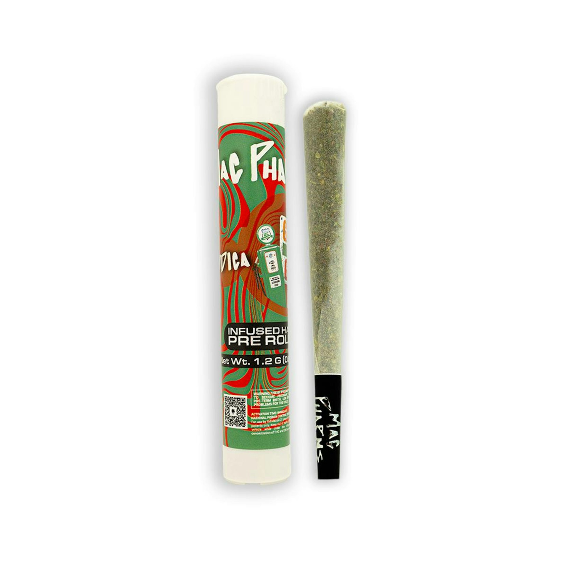 Mac Pharms - Hawaiian Passion Bubble Hash Infused 1.2G Pre-Roll