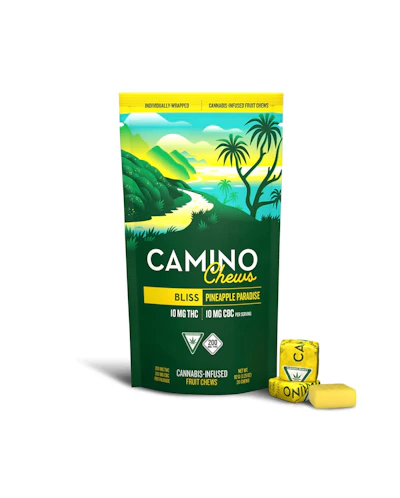 Camino - 200mg THC : 200mg CBC Chews - Pineapple Paradise