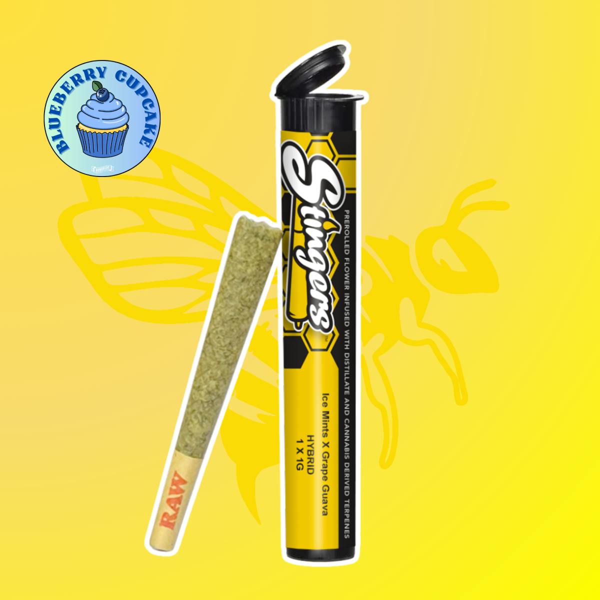 Product: Stingers | Northern Lights x Blueberry Cupcake | Infused Preroll