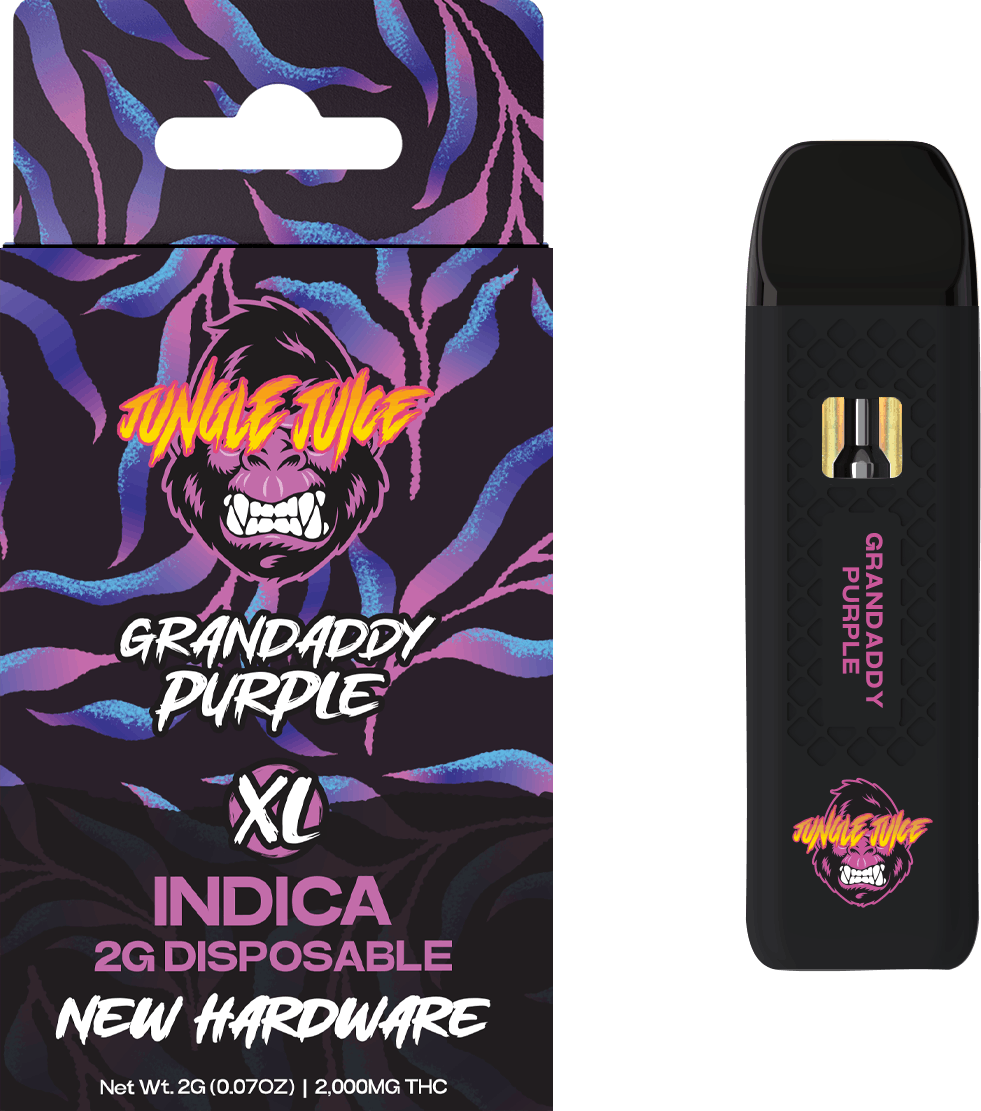 Product: JUNGLE JUICE | GRANDADDY PURPLE | DISPOSABLE INDICA