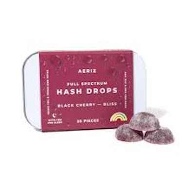 Product AZ Hash Drops Edibles Gummies- Black Cherry 1:1 (THC:CBN) 100mg