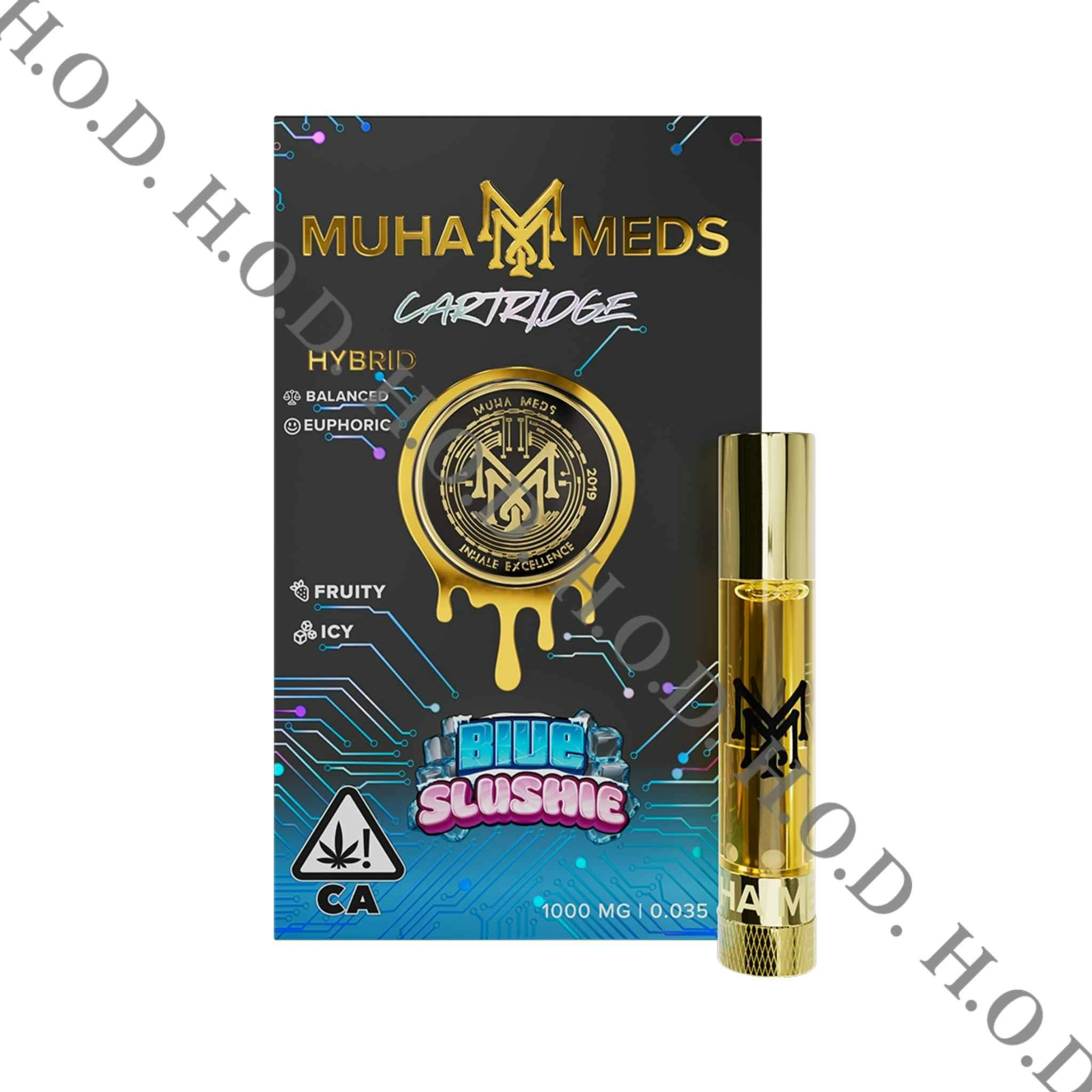 muha meds vape flavors Blue Slushie Cart 1g Where to Buy THC 1 Free E-Liquid Flavor & Nicotine:Grape Berry Mix - 6mg