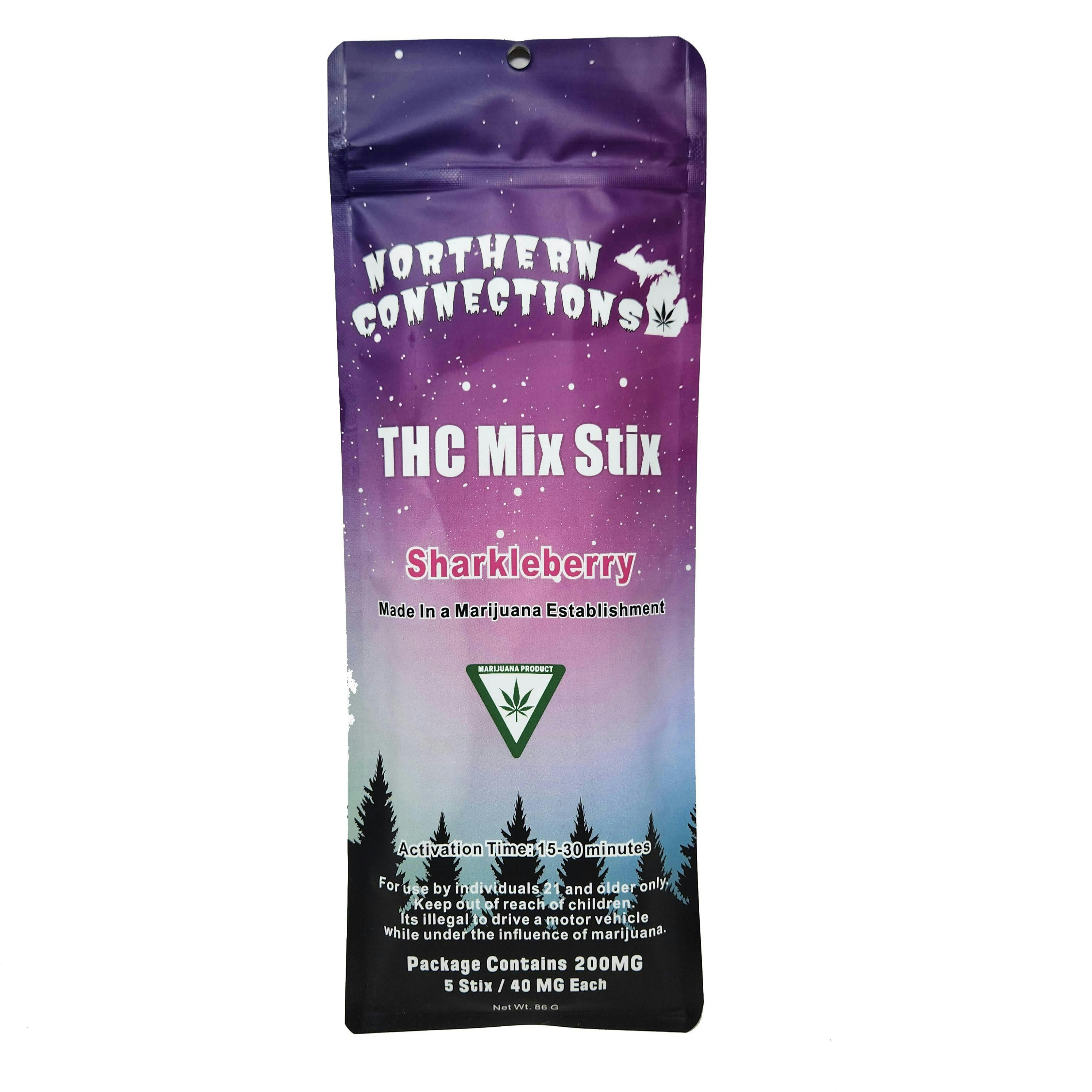Product: Sharkleberry | 40mg x 5pk | Mix Stix | Northern Connections
