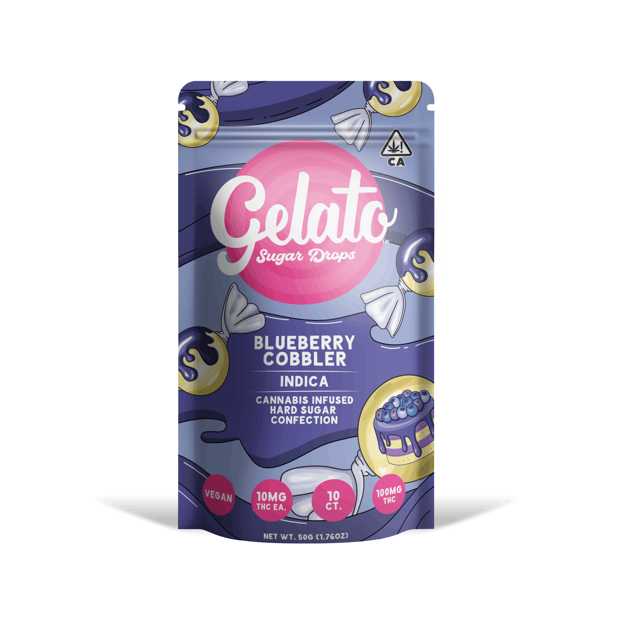 Buy Gelato BLUEBERRY COBBLER - GELATO - 10MG SUGAR DROP HARD CANDY ...