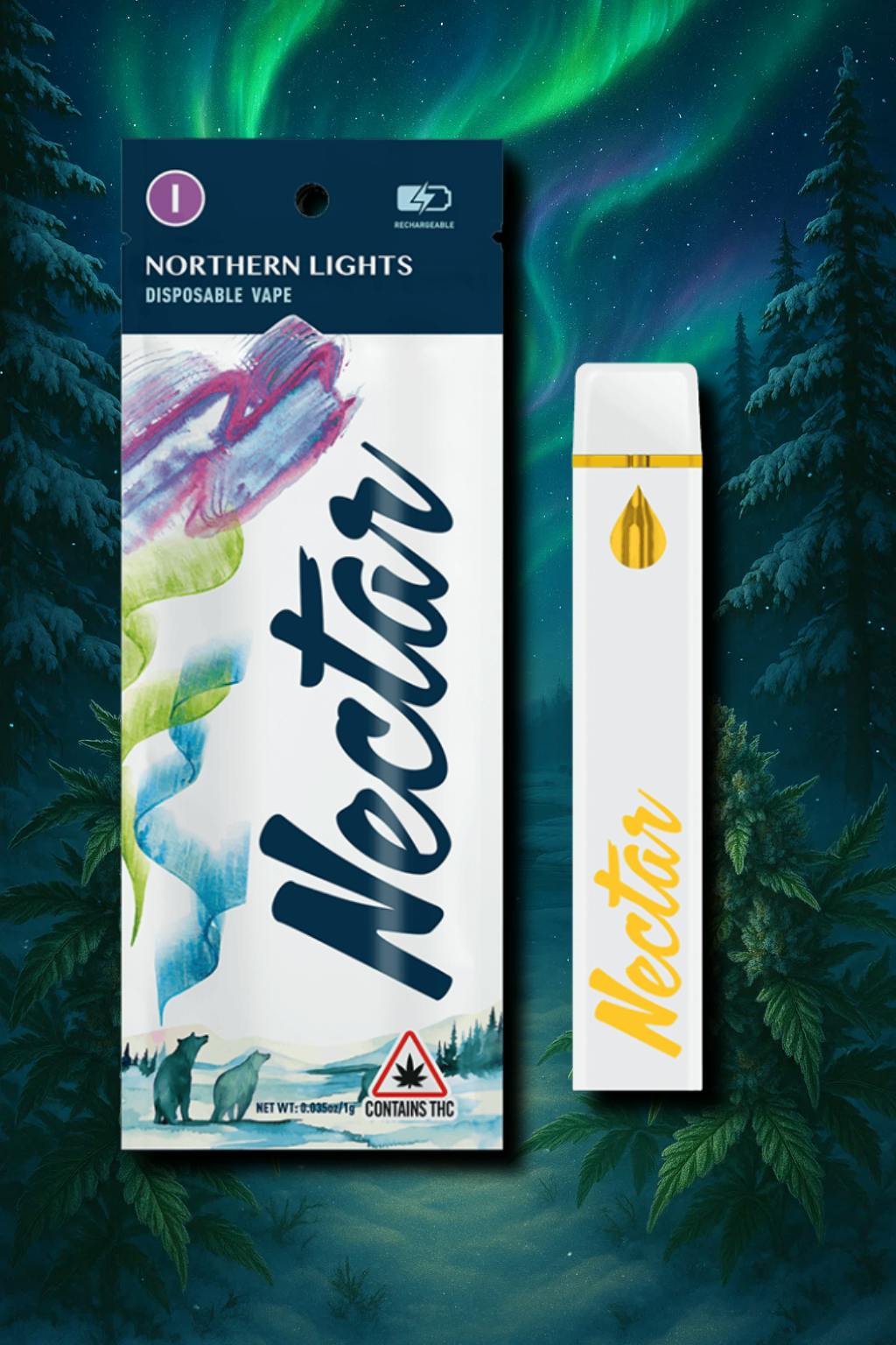 Disposable | Northern Lights | 1G | 90.61% TAC | Dreamer