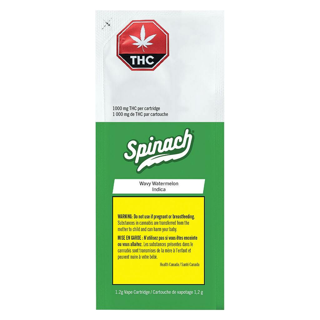 Spinach - wavy watermelon vape 510 thread cartridge