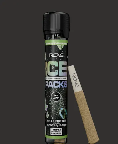 Apple Fritter | Ice Rosin Diamond Hash Infused Pre-Roll | 1g-active