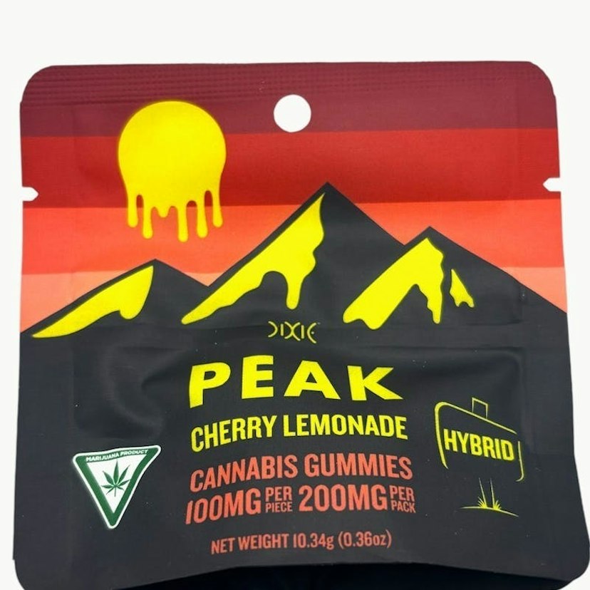 Dixie | 2 x 100mg Peak Gummies | Cherry Lemonade