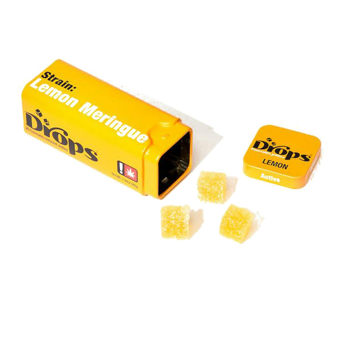 Photo of Drops 100mg LEMON Active 20pk Live Rosin Jellies
