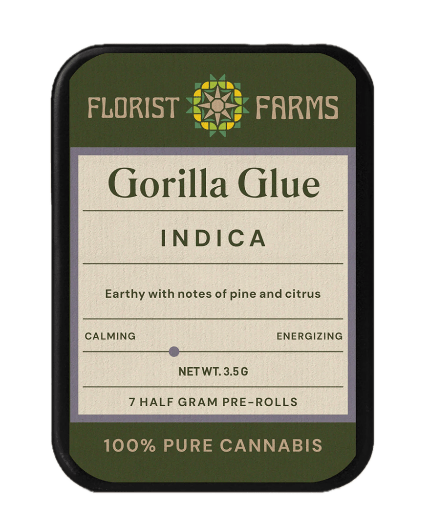 Product Preroll | Gorilla Glue | .5g Total) 7 pack | Florist Farms