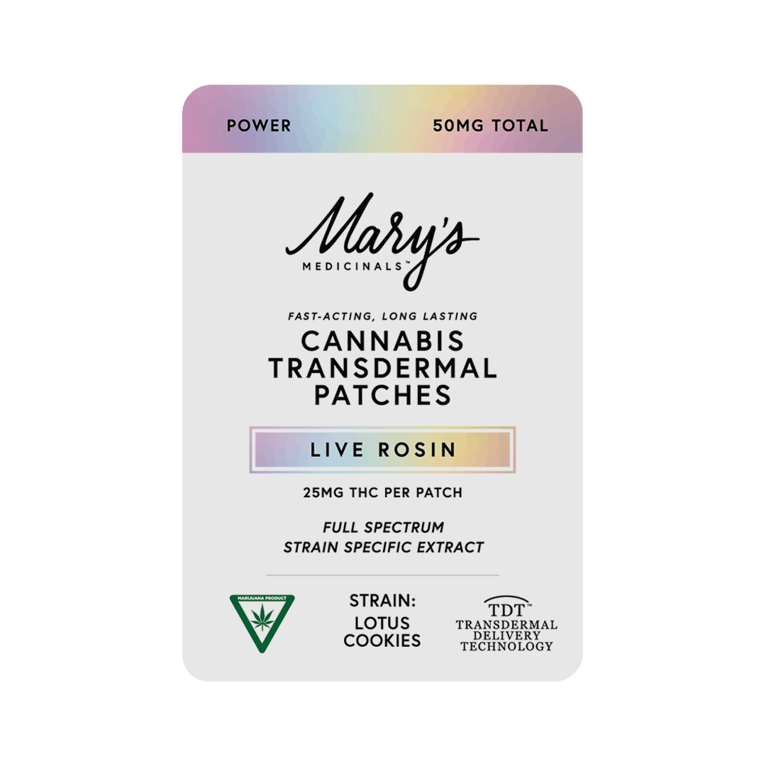 Mary's Medicinals - 50mg Rosin Patch - Power Lotus Cookies