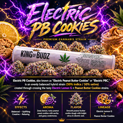 KOB - 1g Preroll - Electric Peanut Butter Cookie