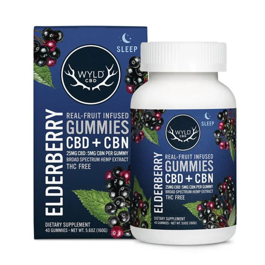 Elderberry CBD:CBN Gummies | 40-pack | Higher Love Houghton