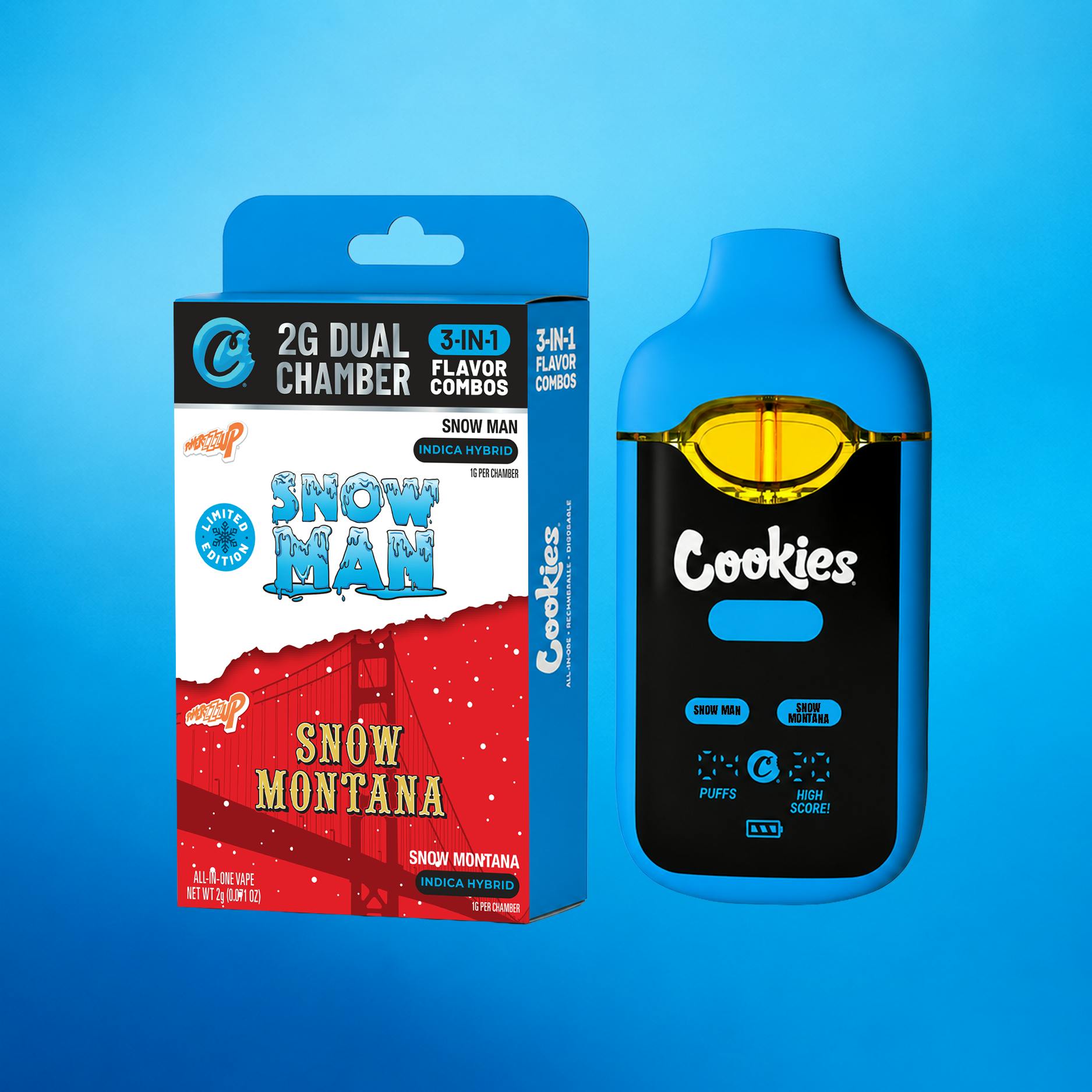 Cookies Cookies Dual Chamber Disposable | Snowman x Snow Montana