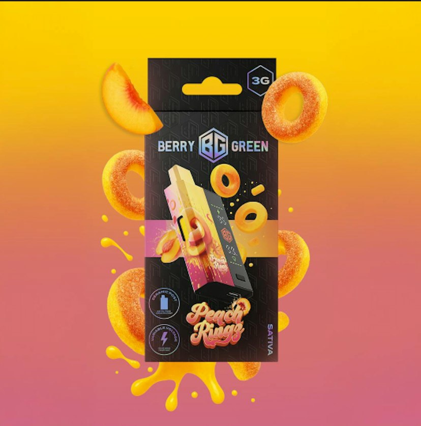 Berry Green Disposable | Peach Rings