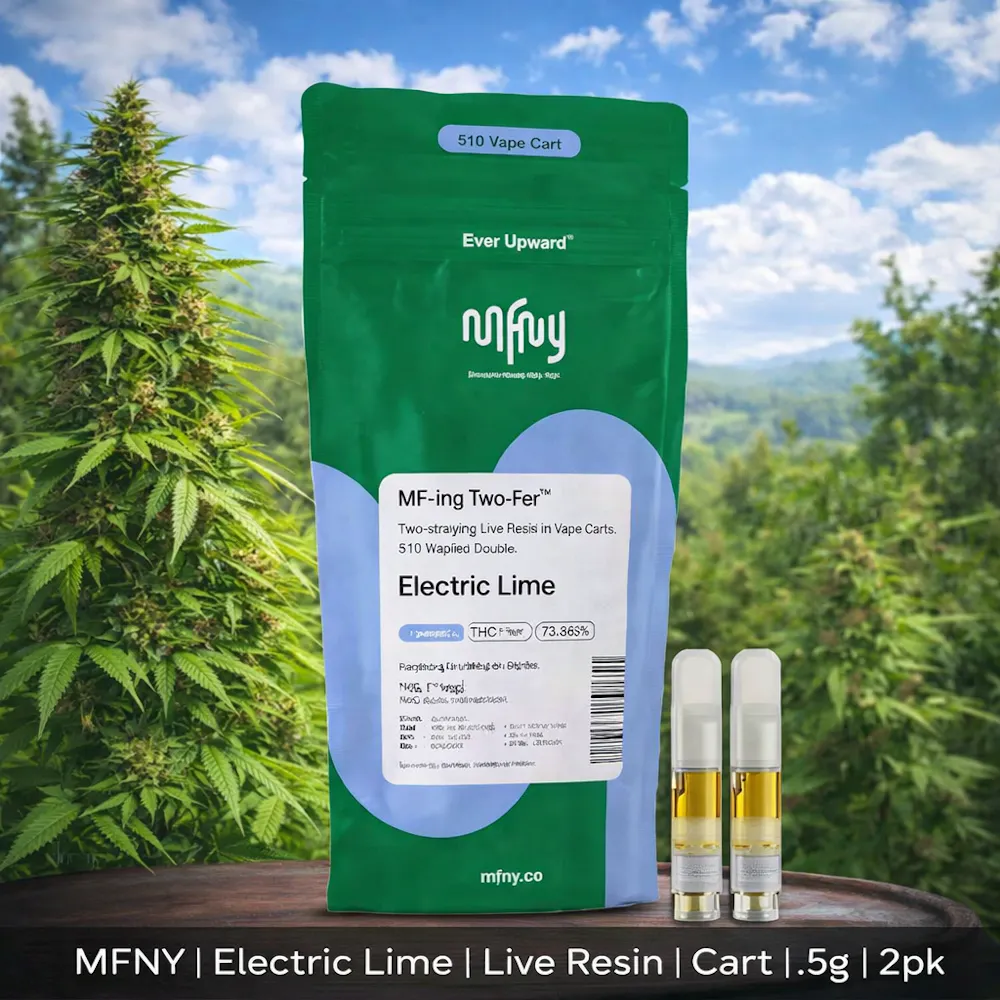 Product MFNY | Electric Lime | Live Resin | Cart | .5g | 2pk