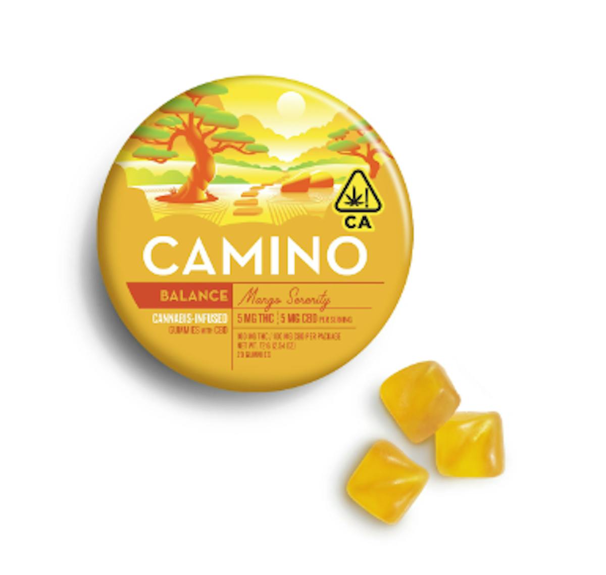 Photo of Camino 1:1 Mango Gummies 100mg 20pk (THC:CBD)