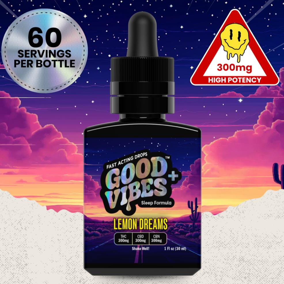Lemon Dreams | Tincture | 300mg 1:1:1 | by Good Vibes - CNA Stores