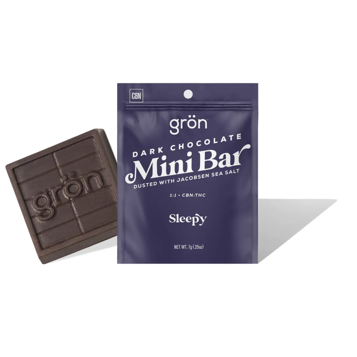 1:1 Dark Chocolate Mini Bar - CBN/THC - Sleepy | Proper Cannabis