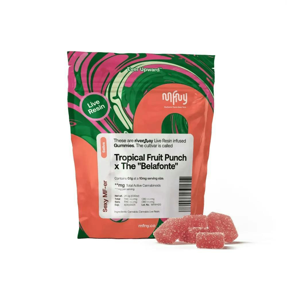MFNY | Tropical Fruit Punch x The Belafonte | Live Resin Gummies | 10pk
