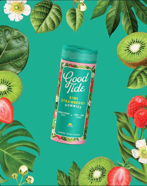 Kiwi Strawberry (H) | 1:1:1 | 100mg | 10pk | Good Tide