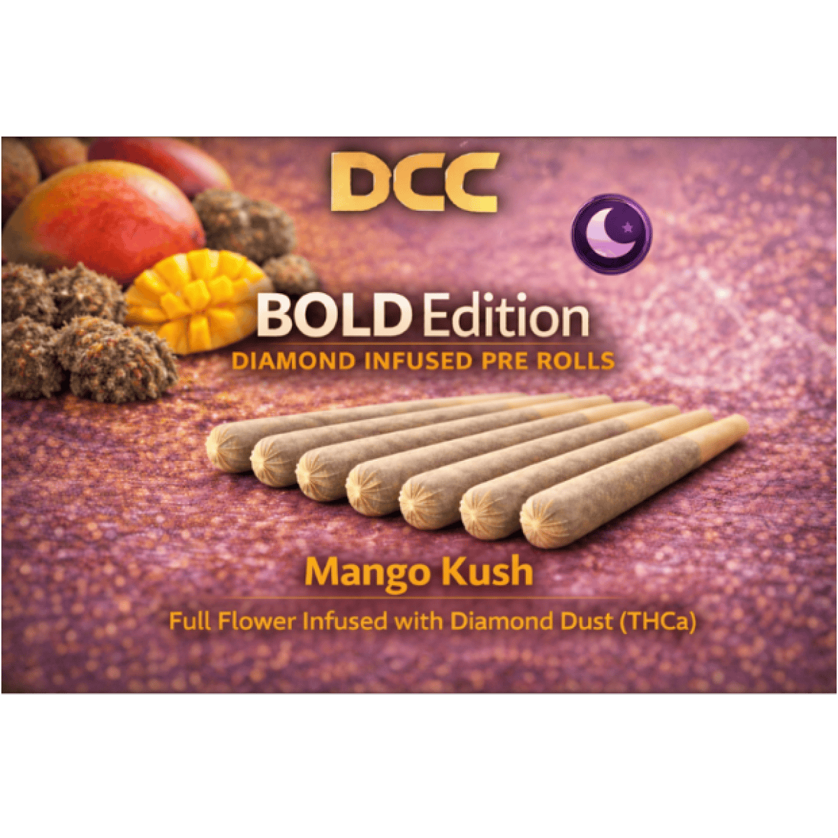Product Mango Kush (I) Diamond Infused | Pre-Rolls | 0.5g 7pk