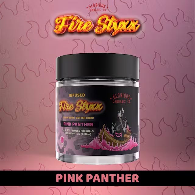 Fire Styxx - 4-Pack .5g Infused Prerolls - Pink Panther