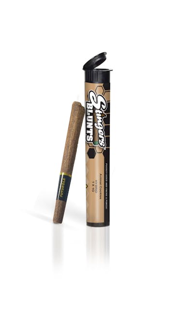Same blend as a normal Stinger, but with a tea leaf blunt wrap instead of a RAW cone.
